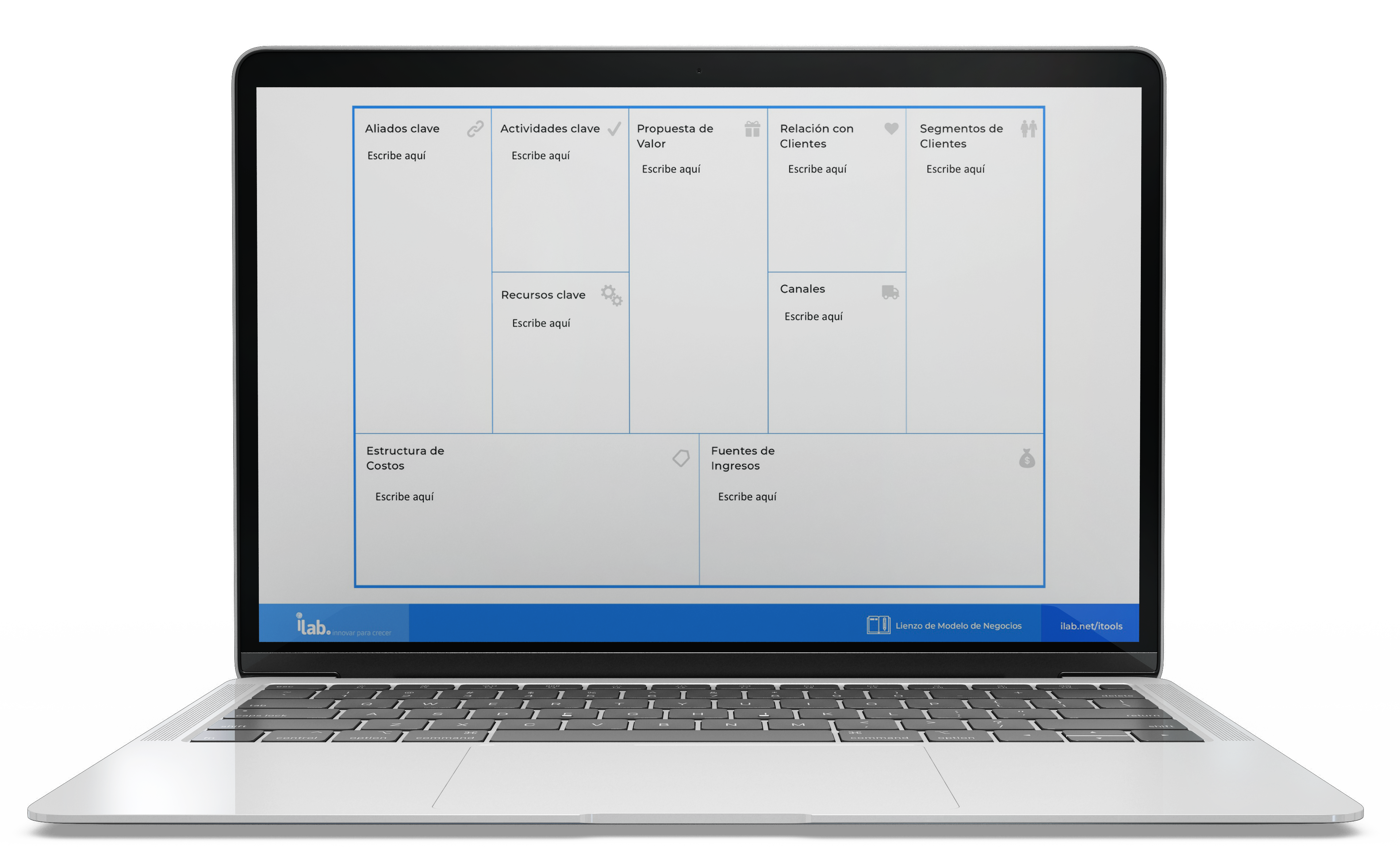 mockup BMC herraminetas innovacion business model canvas